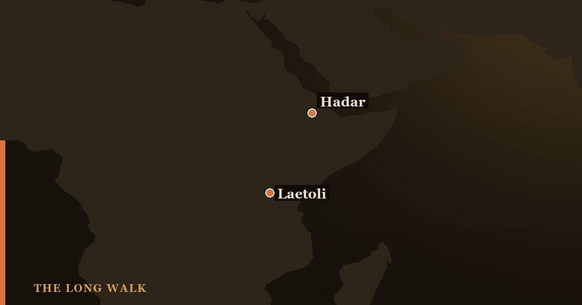 Locator map of Laetoli and Hadar