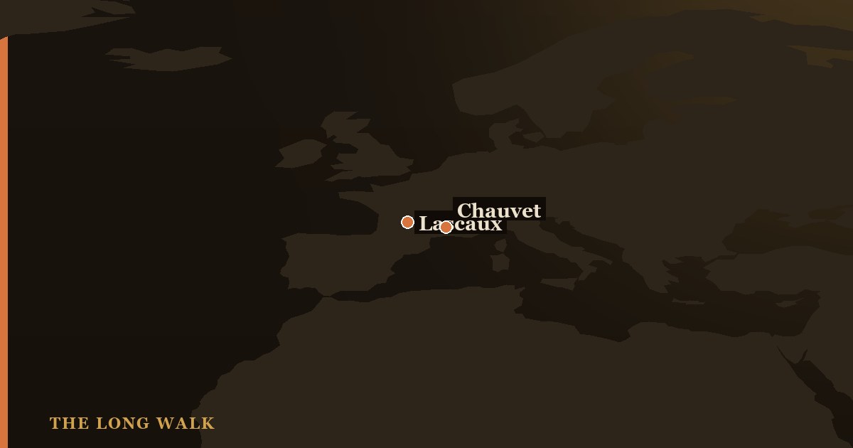Locator map of Lascaux and Chauvet