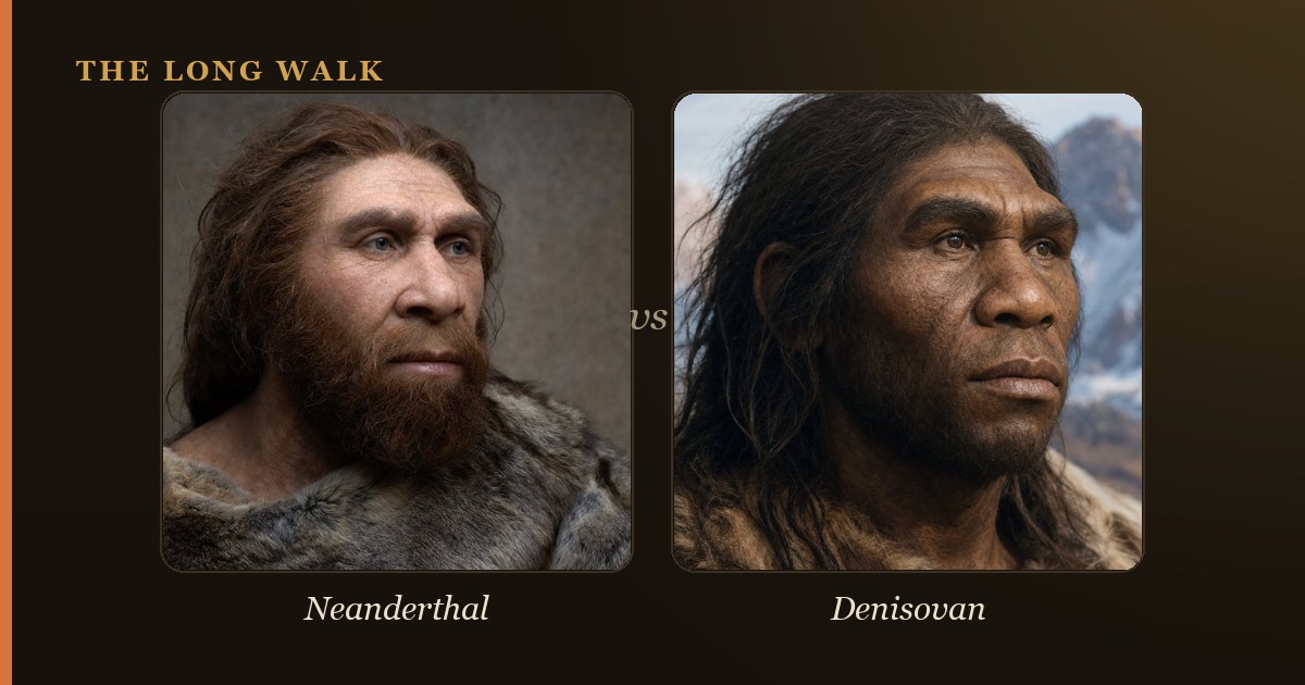 Reconstruction of Neanderthal and Denisovan