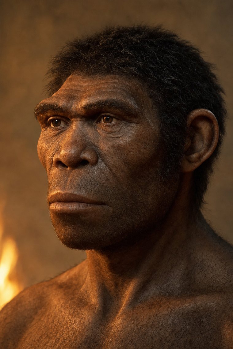 Reconstruction of Homo erectus